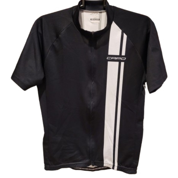 Capo Cycling Jersey Shirt Black White XL - Picture 4 of 14